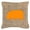 Orange, variant on Hippopotamus Burlap and Orange Indoor & Outdoor Decorative Fabric Pillow - 18 x 18 in.