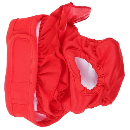 COMPUKAS Dogs Diapers Female Washable Red 1Pcs