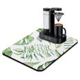 thumbnail image 1 of Highly Absorbent 18x24 Dish Drying Mat - Reversible Microfiber Pad with Watercolor Branch Plant Design for Coffee Bar & Kitchen, 1 of 7