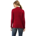 thumbnail image 3 of Women's Open Front Knit Long Sleeve Pockets Sweater Slim Cardigan, 3 of 5