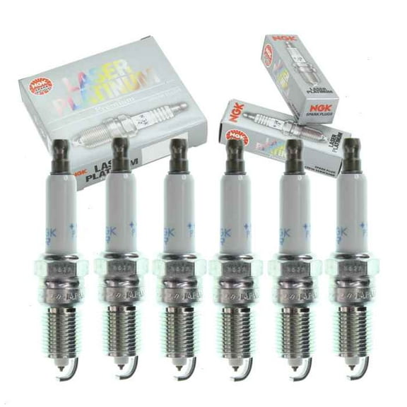 6 pc NGK Laser Platinum Spark Plugs compatible with GMC Sonoma 4.3L V6 1996-2003