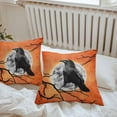 thumbnail image 4 of Outdoor Waterproof Pillow Covers Halloween Cute Cat Ghost Decorative Throw Pillow Protectors,Pumpkin Broom on Pink Pillowcase Cushion Cases for Patio Sofa Garden Couch,24x24in,Pack of 2, 4 of 9