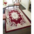 thumbnail image 2 of Rugs America New Aubusson Collection Burgundy 510-379 Traditional European Area Rug 4' x 6', 2 of 6