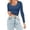 Navy, variant on QHWAUAKFBN T Shirts For Women Graphic Lightweight Yoga Crop Slim Fit Long Sleeve Workout Blouse Tshirts Top