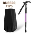 thumbnail image 3 of LOLIPPYY 10Pcs Walking Cane Tip For Walking Stick Rubber Tip Black Thickened Design, 3 of 8