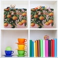 thumbnail image 6 of Yayeee 2 Pack Canvas Storage Basket with Handles for Shelves Fabric Bins Closet Organizer, Vibrant Oranges, 6 of 8