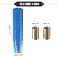 thumbnail image 6 of Unique Bargains Gear Shift Knob Stick 20cm Universal for Manual Transmission Vehicle Durable Acrylic Blue with Adapter, 6 of 6