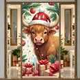 thumbnail image 4 of Christmas Banner Highland Cow Theme Xmas Backdrop Banner Holiday Party Decoration Banner Sign Photo Booth Prop for Holiday Indoor Outdoor Party Supplies, 4 of 9