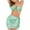 Green, variant on Lilgiuy Women Charming With Chest Pad Without Underwire Printed Halterneck Split Bikini Three Piece Swimsuit Beach Football Mother's Day Summer Swimsuit Clearance