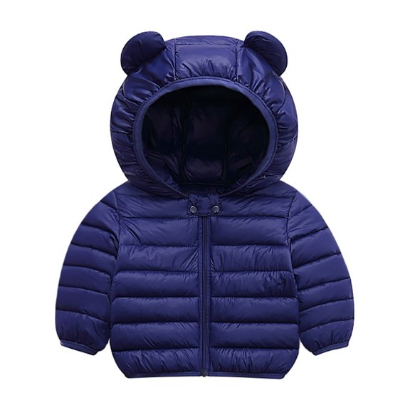 Beautyzll Toddler Baby Winter Hooded Coats Jacket for Girls Boys 1-5Y Lightweight Puffer Jacket Kids Down Outerwear