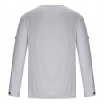thumbnail image 4 of Holiday Deals! Borniu Mens Shirts,Long Sleeve Shirts for Men,Casual Solid Color V-Neck Collar Long Sleeve Pullover Blouse Tops Clearance, 4 of 6