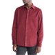 thumbnail image 1 of Calvin Klein Mens Regular Fit Solid Corduroy Button Up Shirt, wine, XL Neck, 1 of 1