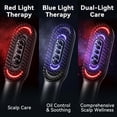 thumbnail image 4 of DayIn Electric Scalp Massager & Hair Oil Applicator, Red Light Comb, Cordless, Gray, 4 of 10