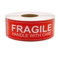 120Pieces Fragile Sticker Caution Labels 3x1Inch Adhesive Warning ...