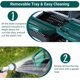thumbnail image 3 of Qinaqin 6 Compartments Verde Metálico Chicken Nesting Caja con Roll-Up de Profundidadsign Lid Perfect para Egg Laying en Coop, 3 of 5