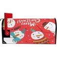 thumbnail image 5 of Coolnut Mailbox Covers Magnetic Oversize Christmas Snowman Circle On Red Seasonal Mail Wraps for Home Outdoor Decor, 25.4"x20.78", 5 of 5