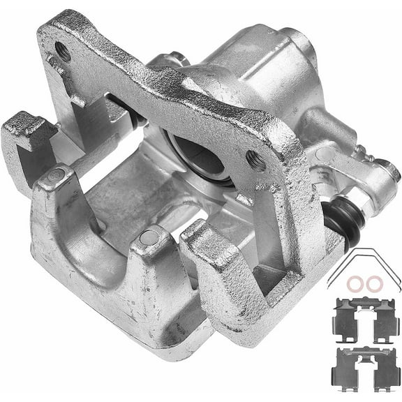 A-Premium Disc Brake Caliper Assembly with Bracket Compatible with Select Pontiac and Toyota Models - Vibe 2009-2010, Matrix 2009-2013, L4 2.4L - Rear Right Passenger Side