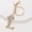 L, variant on Diamond-Encrusted Metal Initial Letter A-Z Key Chain: Zinc Alloy Electroplated Crown Alphabet Keychain