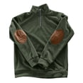 thumbnail image 3 of Quarter Zip Pullover Men 2026 Fall Winter Long Sleeve Jacquard Casual Stand Collar Sweatshirts Mens Pullover Top, 3 of 7