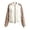 Beige, variant on Xijirk Women Polka Dot Raglan Sleeve Bomber Jacket Zip Up Ribbed Trim Outerwear for Spring Fall Casual Street Wear