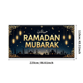 thumbnail image 3 of Ramadan Mubarak Lanterns Mosque Design Backdrop Banner Party Celebration Photography Props Decorations Islamic Festival Background, 3 of 4