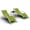 Green, variant on Luku Outdoor Sun Lounger Set (3 Chairs), Patio Chaise Lounge with Backrest – All-Weather Pool & Beach Recliner, Lightweights Tanning Chair for Deck, Balcony, Lawn