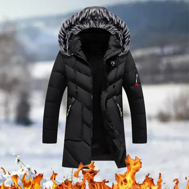 Gibobby Chamarra casual hombre Chaqueta acolchada ligera resistente para hombre Negro XG Bodega Aurrera en linea