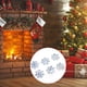 thumbnail image 5 of 300 piezas de confeti de copos de nieve, accesorio decorativo navideño, adorno navideño de copos de nieve (confeti de copos de nieve AB plateado de 25 mm), 5 of 8