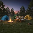 thumbnail image 2 of Bear Picnic Table Cover with Bench Covers,Funny Animal Forest Theme Decor,Camping Tablecloths,for 6 Ft Rectangle Tables and Seats,with Drawstring Bag(30x72 Inches), 2 of 4