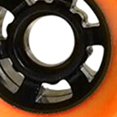 thumbnail image 2 of Skateboard Wheels 78a Pu Big Shock Absorption 90x52mm naranja Afortunado Sencillez, 2 of 5