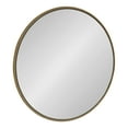 thumbnail image 2 of Kate and Laurel Gwendolyn Decorative Round Wall Mirror with Beaded Gold Leaf Frame, 23.6-Inch Diameter, 2 of 4