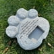 thumbnail image 5 of Paw Print Resina Salvador Adorno de Pérdida con Estampado de Pata de Lápida de Perro Gato Piedra Conmemorativa, 5 of 8