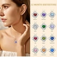 thumbnail image 4 of Ladies 925 Sterling Silver Heart Knot Necklace Valentine's Day Anniversary Birthday Christmas Gift for Wife Girlfriend Mom, 4 of 6