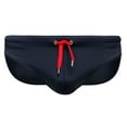 thumbnail image 5 of zeranth Adult Men Swimming Trunks Low Rise Solid Color Water Repellent Swim Briefs Swimwear Quick Drying Swimming Trunks Swim Shorts, 5 of 7