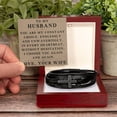 thumbnail image 5 of To My Husband Bracelet Husband Christmas Gifts from Wife Husband Fathers Day Gift In Every Heartbeat Without Hesitation I Choose You Again Valentine's Day Gifts for Him Men Cross Bracelet, 5 of 7