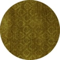 thumbnail image 1 of Ahgly Company Indoor Round Abstract Green Modern Area Rugs, 7' Round, 1 of 4