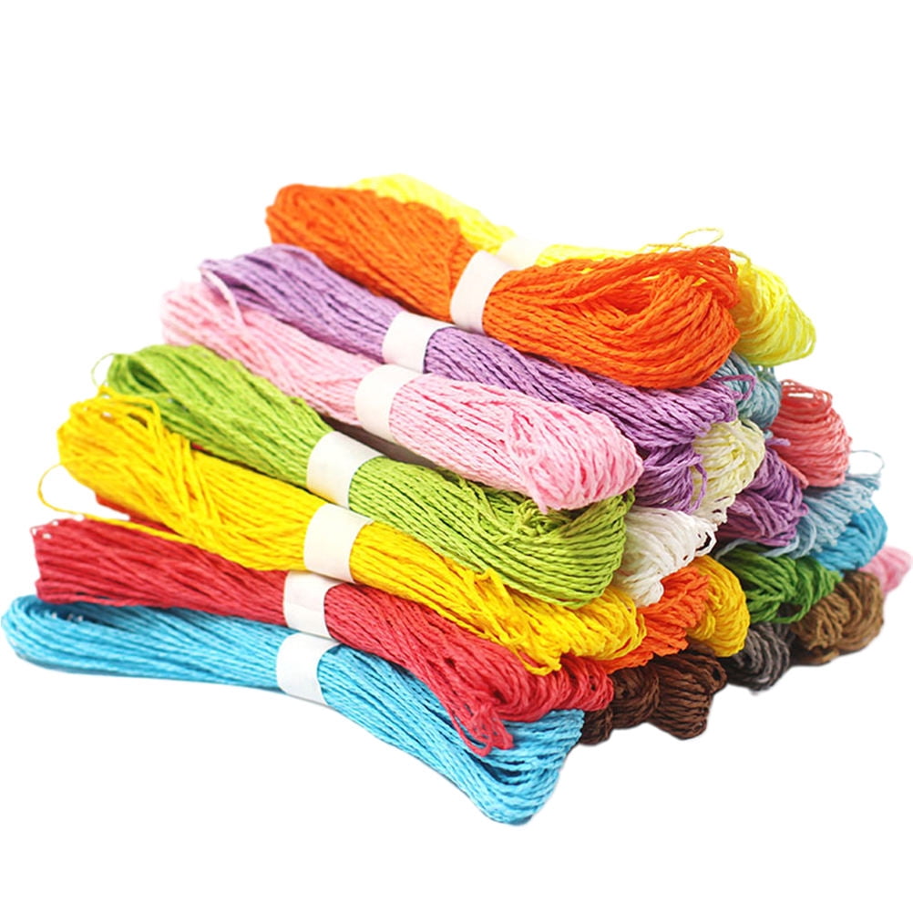 GOOHOCHY PCS Colored Paper Rope Set Macrame Twine for Crafts Woven