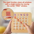 thumbnail image 4 of Gse 5Ply Stitched Shutter Bingo Cards, Finger-Tip Shutter Slide Bingo Cards, Easy-Read Large Print Bingo Cardboard With Sliding Windows (50-Pack), 4 of 5