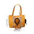 thumbnail image 3 of BingTong Cute Bear‑Style Pet Tote Carrier Bag,Soft Canvas Portable Shoulder Handbag,Adjustable Head‑Out Hole Design,Travel Purse for Pet,Bag for Walking Shopping Outdoor Daily Outings,Bear, 3 of 7