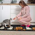 thumbnail image 4 of Kitchen Rug Set Of 2 Non Slip Kitchen Mats for Floor,Halloween Pumpkin Spooky Ghost Bat BOO Kitchen Floor Mat for Bathroom,Room Farmhouse (47x17+30x17 Inches), 4 of 7