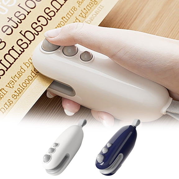 Mini Bag Sealer, 2025 Upgraded 2 in 1 Bag Sealer Heat Seal with Cutter and with Lanyard, Rechargeable Portable Resealer Machine for Snack Bags Food Storage Travel