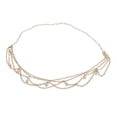 thumbnail image 2 of pitrice Gold Layered Faux Pearl Hairband Head Chain Hair Accessories Jewelry, 2 of 6
