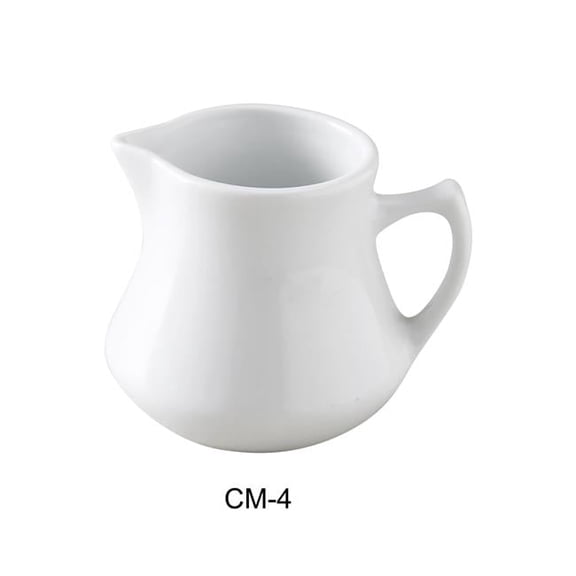 4 oz Porcelain Creamer, Super White - 2.5 x 3.25 in. - Pack of 36