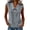 Gray, variant on Womens Sleeveless Tops Button down Dress Shirts Summer Cute Doll Collar Tank Casual Dressy V Neck Shirt Work Blouses