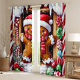 thumbnail image 2 of Manfei Christmas Gingerbread Man Black Out Curtains,Candy Cane Curtains Pack of 2 (42x63 Each),Colorful Xmas Ball Bedroom Curtains For Teens,Super Cozy Room Decor, 2 of 6