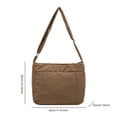 thumbnail image 3 of Bolso Hombro Acolchado para Mujer Cruzado Viajes Al Aire Libre (caqui), 3 of 3