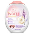 thumbnail image 1 of Ivory Snow Laundry Detergent Pacs, Lightly Scented, Lavender, HE Compatible, 45, 1 of 13