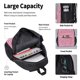 thumbnail image 4 of Easygdp Glitter Pink Mochila para Niños y Niñas con Set de Caja de Almuerzo y Estuche para Lápices 3 en 1, Mochila Escolar Estampada para Adolescentes, 4 of 7