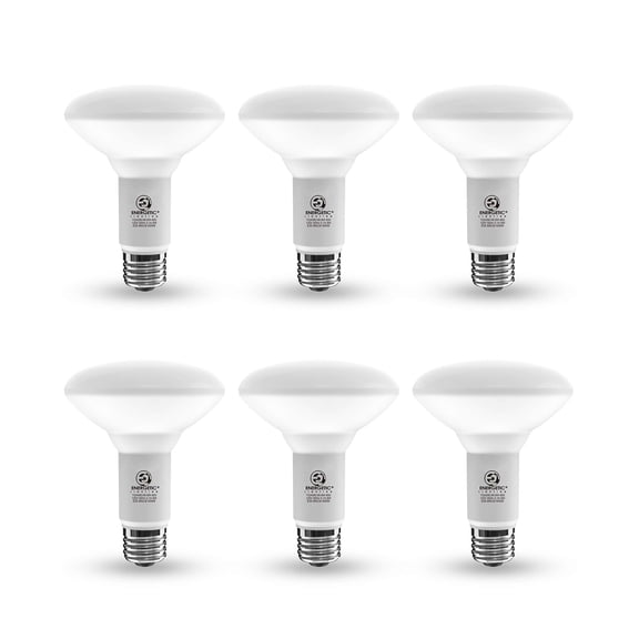 Energetic BR30 LED Flood Light Bulbs, 8W, 5000K Daylight, E26 Base, 6-Pack
