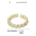 thumbnail image 4 of Woman Opening Ring Geometric Zircon Rings Decorations Style Dating Jewelry Dating, 4 of 6